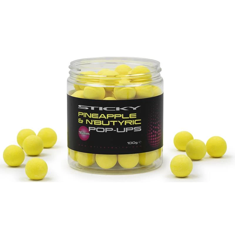 BOUILLETTE FLOTTANTE STICKY BAITS PINEAPPLE & N BUTYRIC POP-UPS 3 BOUILLETTE FLOTTANTE STICKY BAITS PINEAPPLE & N BUTYRIC POP-UPS