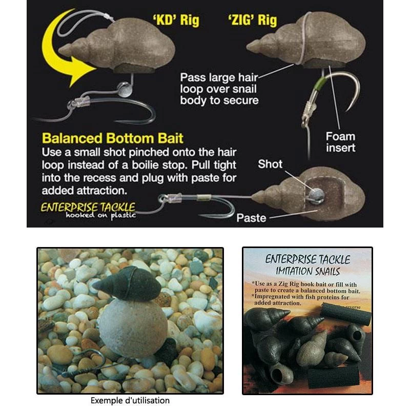 IMITATION D’ESCARGOT D’EAU DOUCE ENTERPRISE TACKLE 3 IMITATION D’ESCARGOT D’EAU DOUCE ENTERPRISE TACKLE