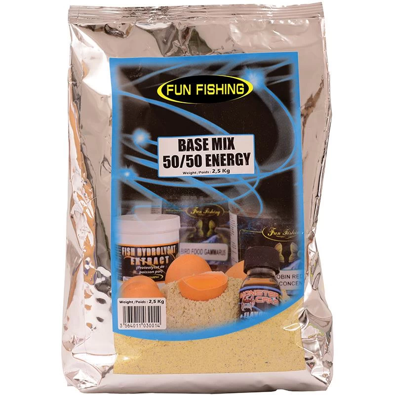 MIX FUN FISHING BASE MIX 50/50 ENERGY - 2.5KG 3 MIX FUN FISHING BASE MIX 50/50 ENERGY - 2.5KG