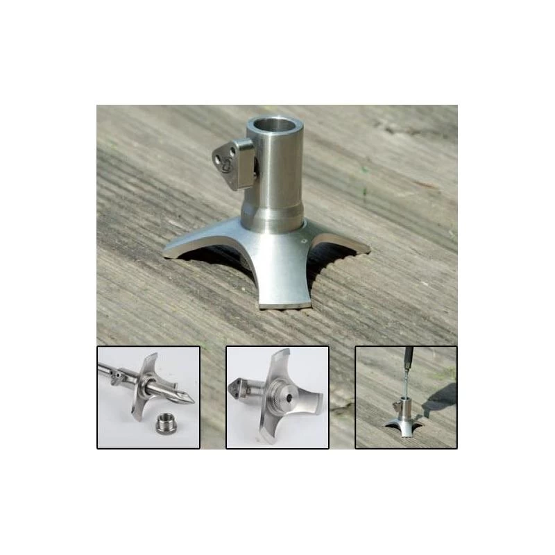 SUPPORT ANTI ROTATION CARP SPIRIT INOX 300 DECK STAND AND ANTI TWIST COLLAR 3 SUPPORT ANTI ROTATION CARP SPIRIT INOX 300 DECK STAND AND ANTI TWIST COLLAR